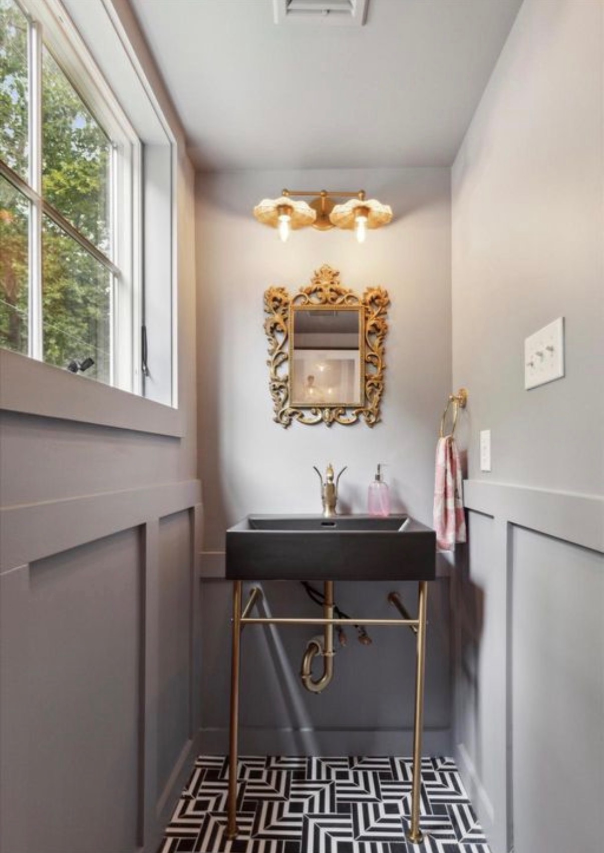 Gilded Powder Room